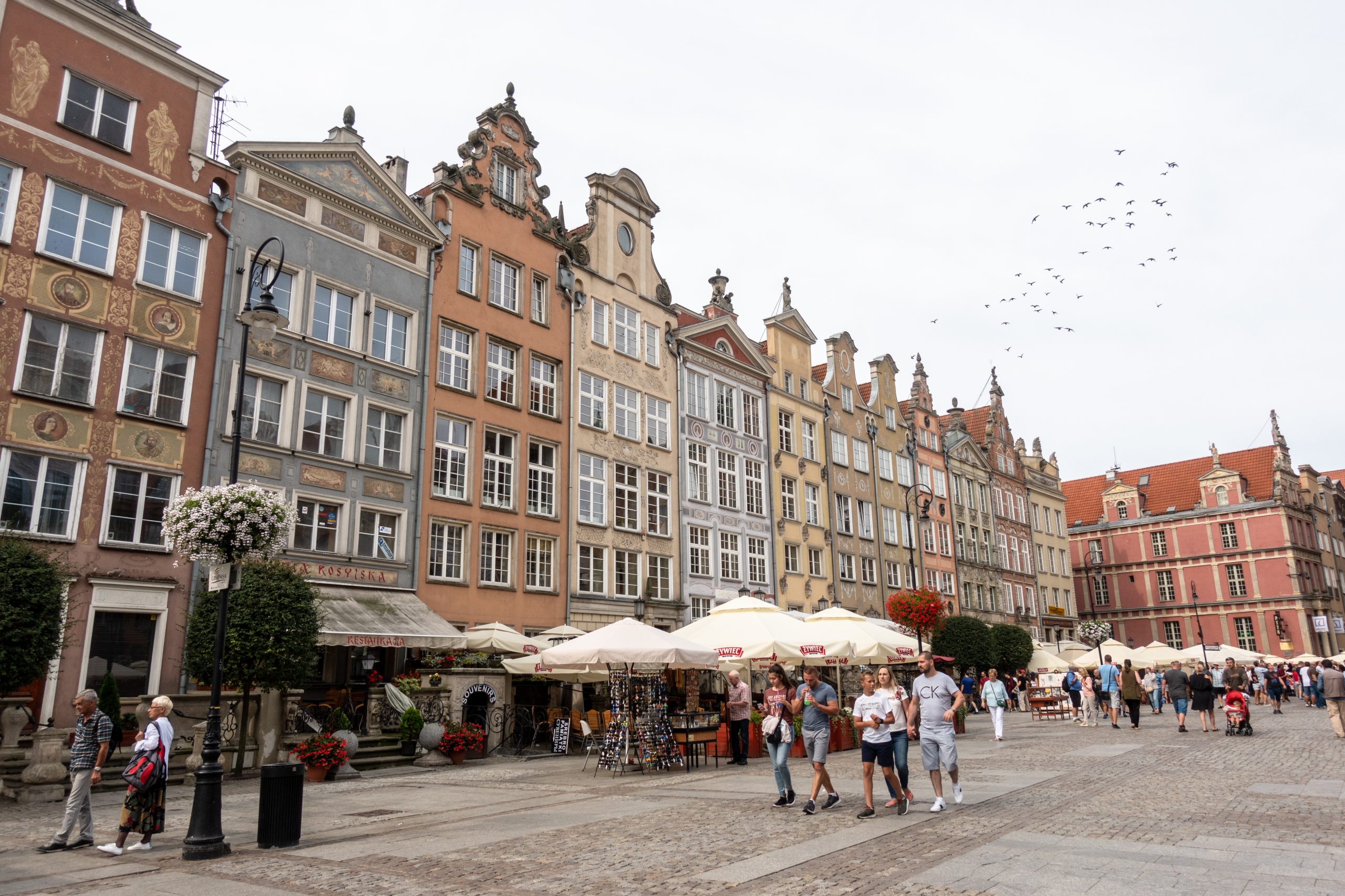 Bilde av gamlebyen Gdańsk, som illustrasjon til artikkel om anbefalte restauranter i Gdánsk