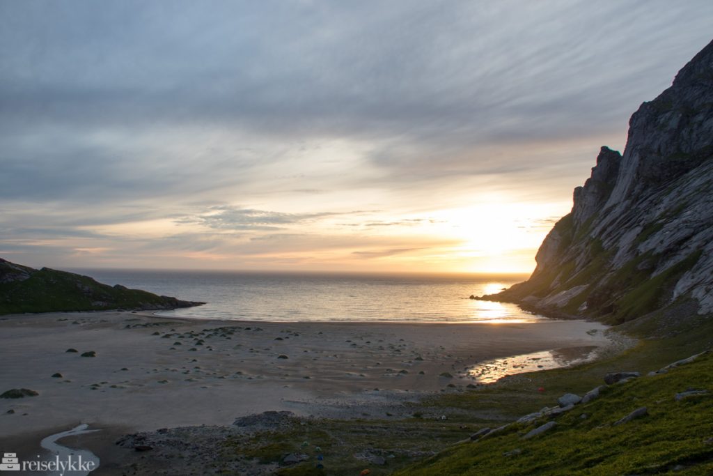 Midnattsol ved Bunes strand