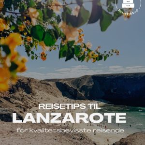 Reiseguide til Lanzarote - omslag for ebok.