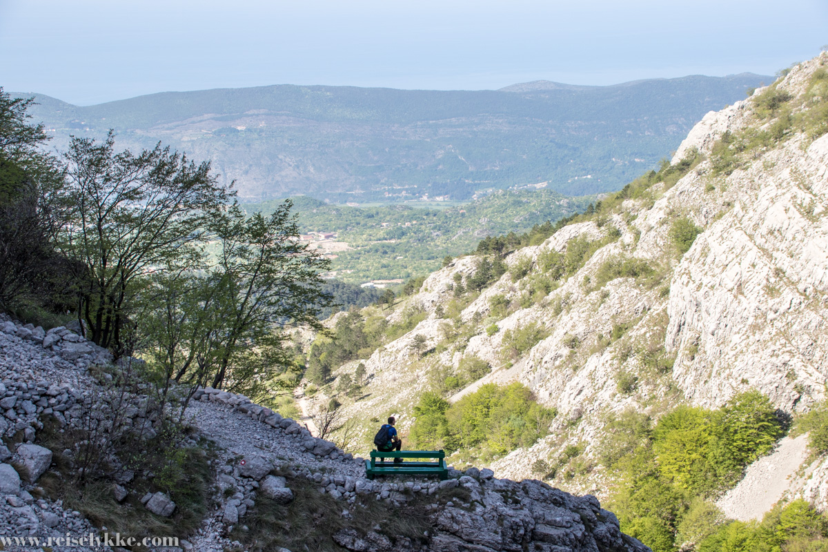 På fjelltur i Orjen ved Herceg Novi