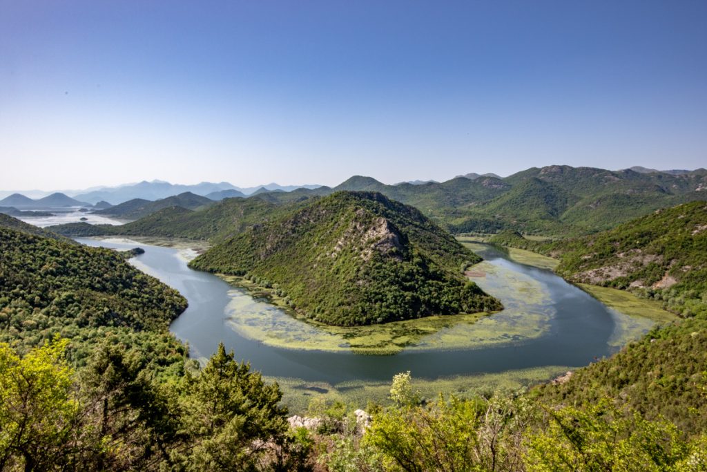 Shkodërsjøen i Montenegro 